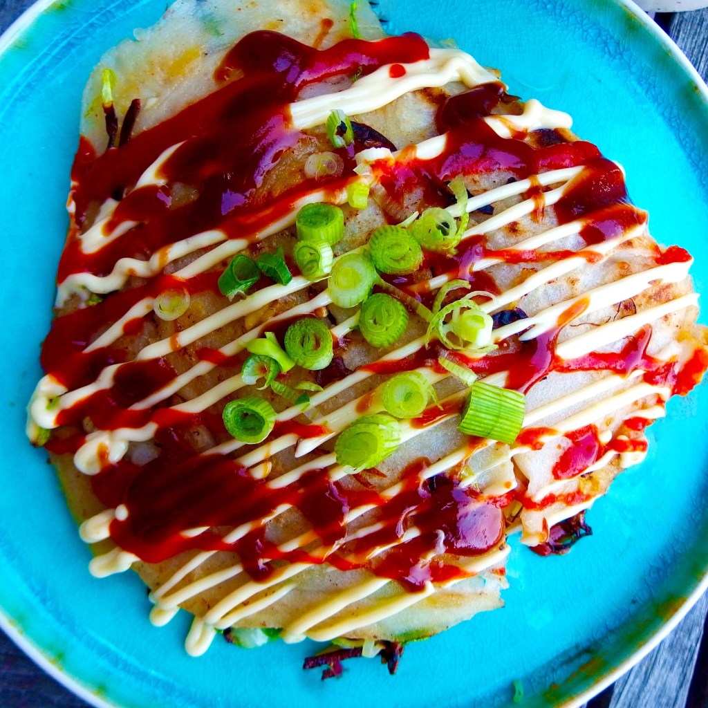 103. Japan: Hiroshima: Okonomiyaki (Savory Cabbage&nbsp;Pancakes)