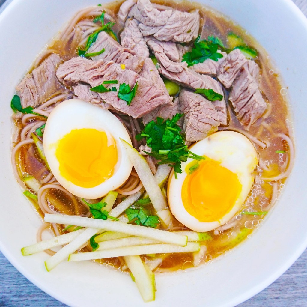 109: North Korea: Naengmyeon (Cold Soba Noodles in Cold Beef&nbsp;Stock)