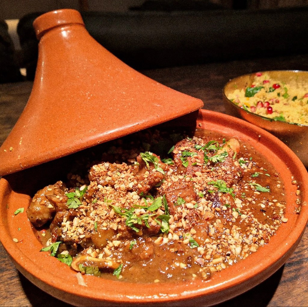 141. Morocco: Lamb tagine with plums and apricots with&nbsp;couscous