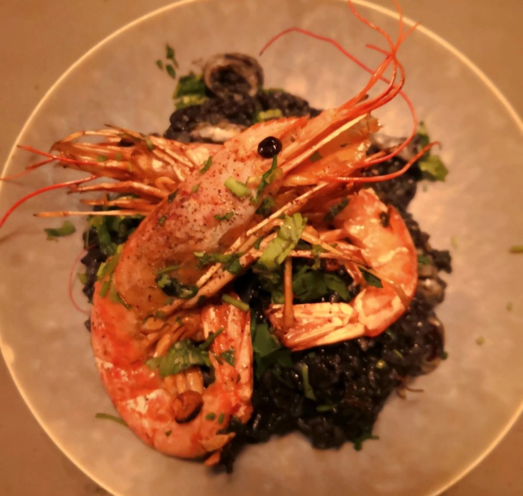 140. Montenegro: Black Cuttlefish Rice with&nbsp;Gamba’s